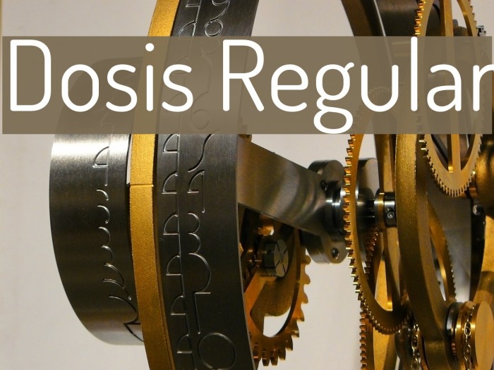 Dosis Regular Font examples