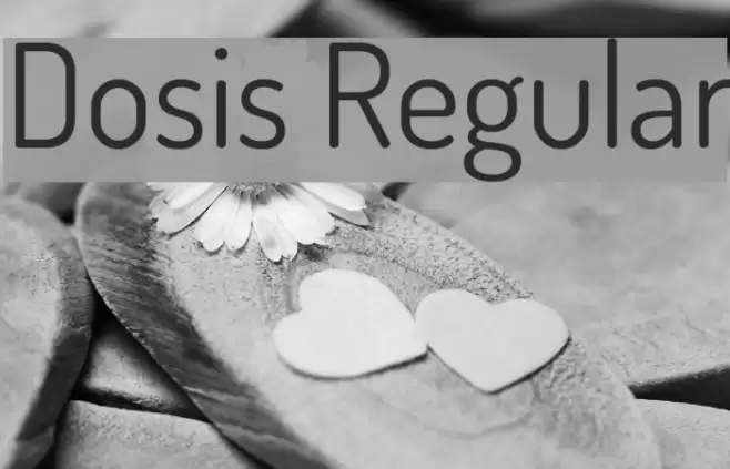 Dosis Regular Font examples