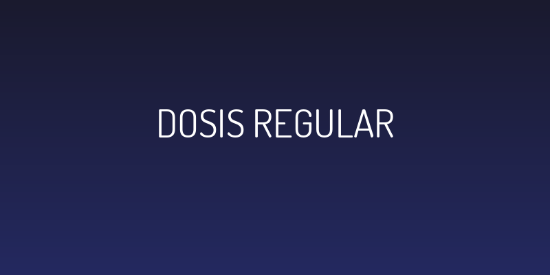 Dosis Regular Social Header