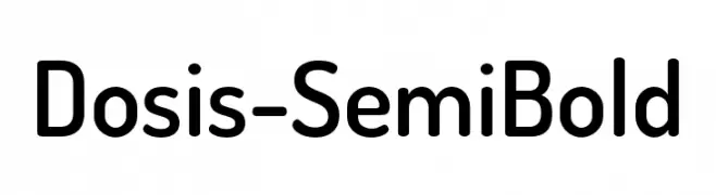 Dosis-SemiBold  font caratteri gratis