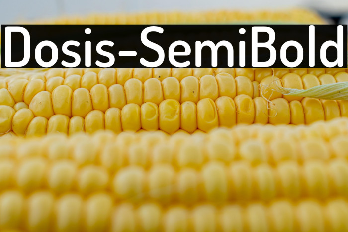 Dosis-SemiBold Example 1
