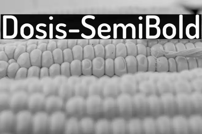 Dosis-SemiBold Example 1