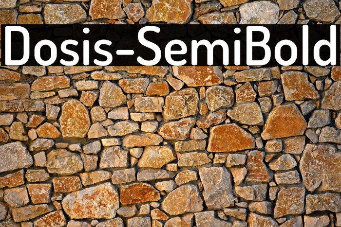 Dosis-SemiBold Example 2