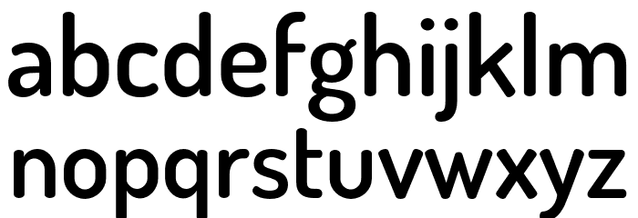Dosis-SemiBold Font LOWERCASE