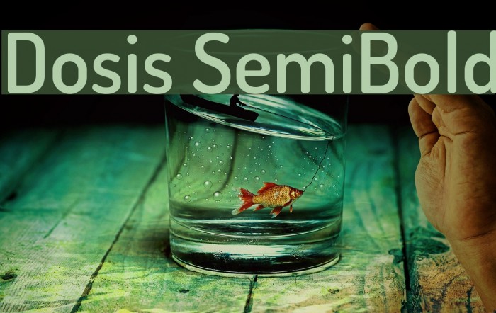 Dosis SemiBold Font examples