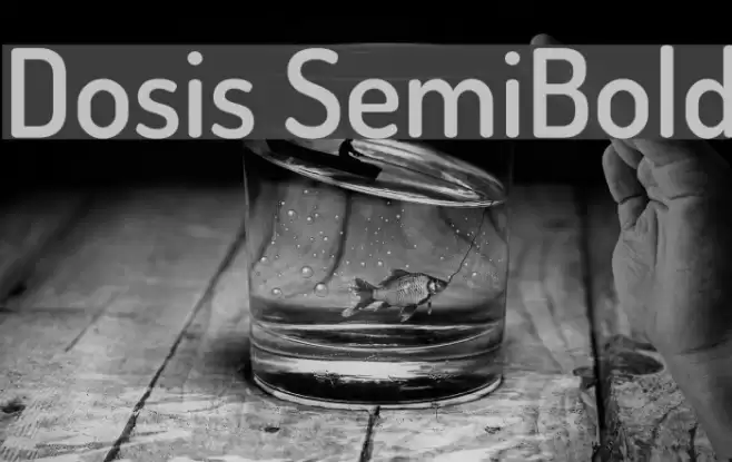 Dosis SemiBold  examples