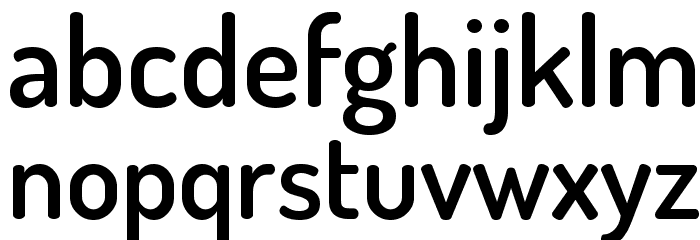 Dosis SemiBold Font LOWERCASE