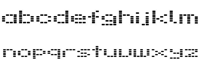 Dot 28 Font LOWERCASE