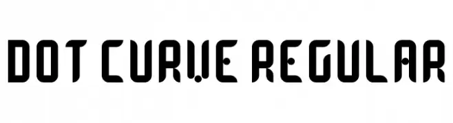 Dot Curve Regular  Descarca Fonturi Gratis