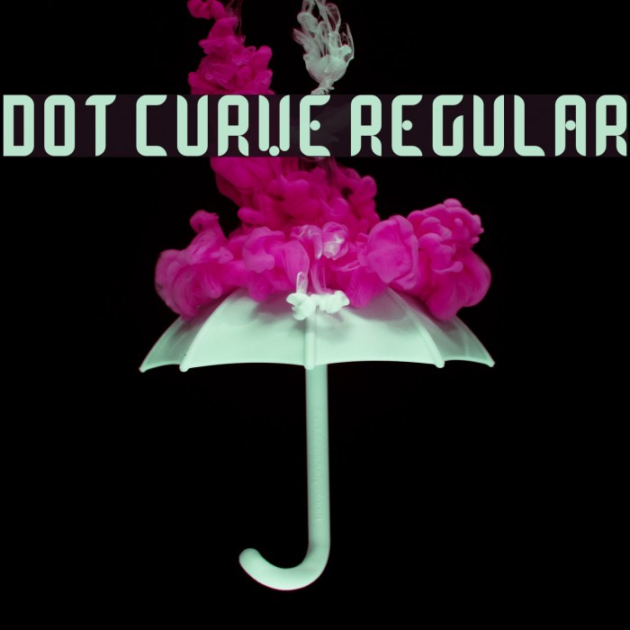 Dot Curve Regular Font examples