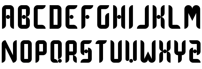 Dot Curve Regular Font LOWERCASE