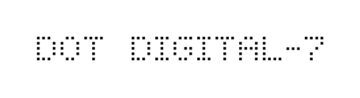 Dot Digital-7 Font
