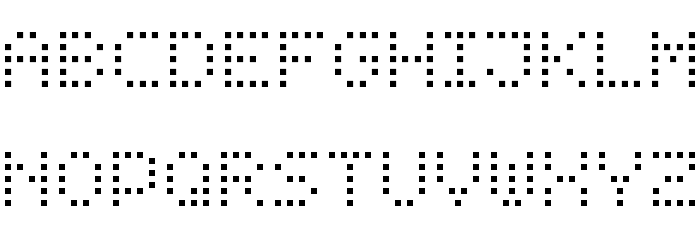 Dot Digital-7 Font LOWERCASE