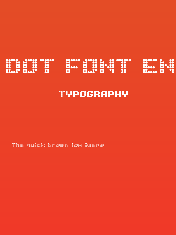 Dot Font Eng Poster