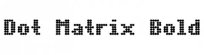 Dot Matrix Bold 
