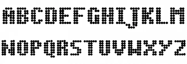 Dot Matrix Bold Polices MAJUSCULES