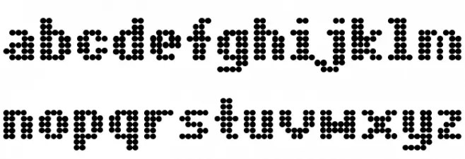 Dot Matrix Bold フォント 小文字