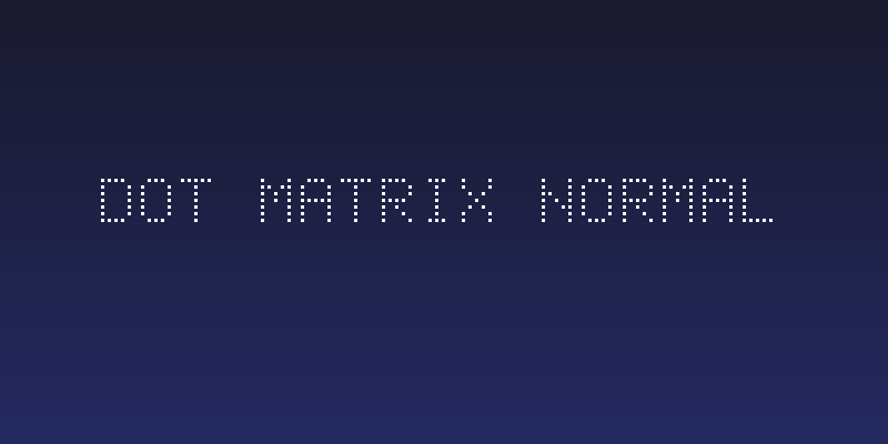 Dot Matrix Normal Social Header