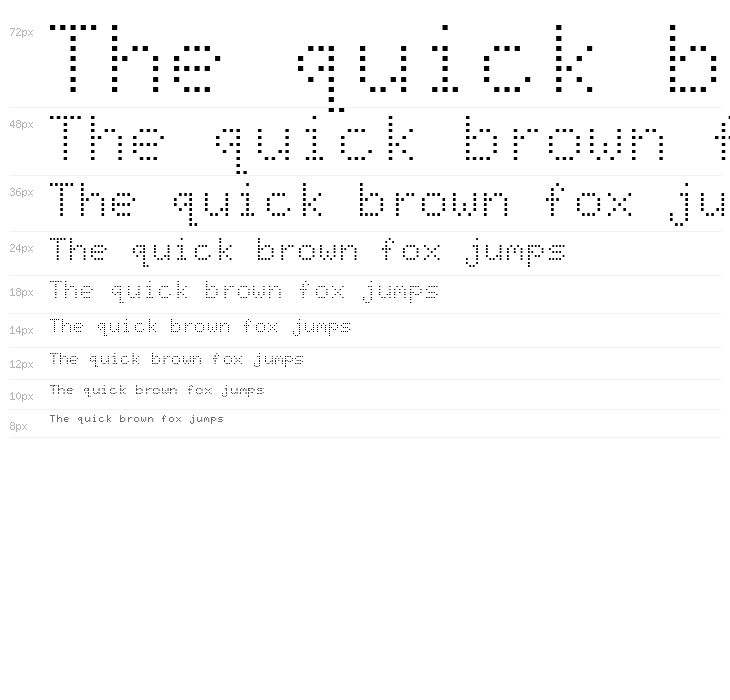 Dot Matrix Normal Waterfall