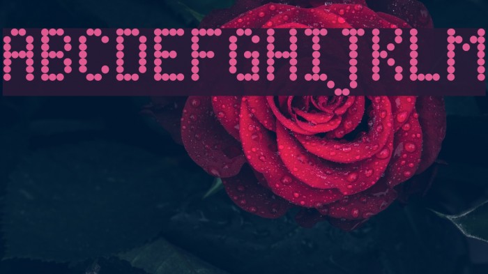 Dot Matrix フォント examples