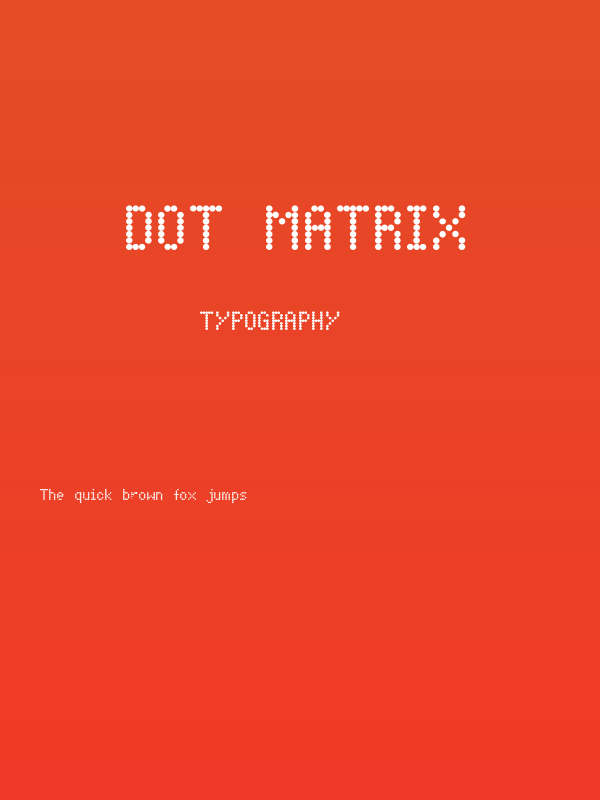 Dot Matrix Poster