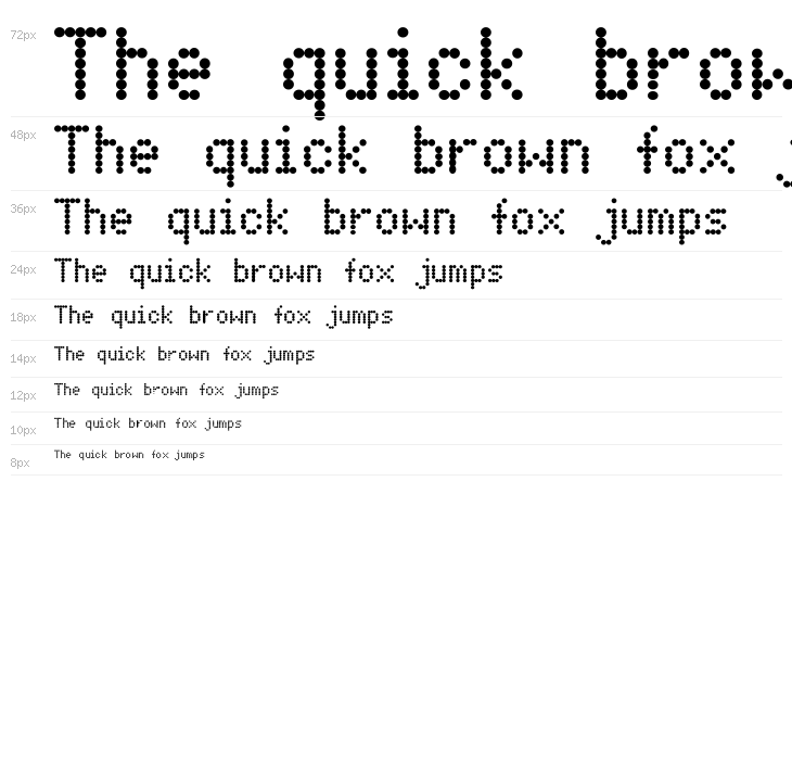 Dot Matrix Waterfall