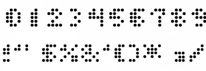 Dot Short of a Matrix Font OTHER CHARS