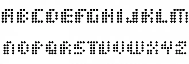 Dot Short of a Matrix خط أحرف كبيرة