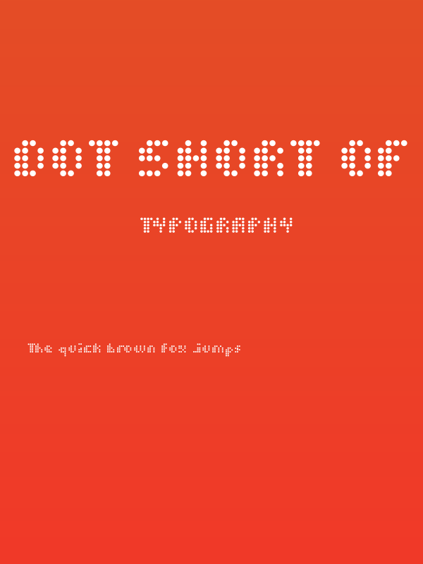 Dot Short of a Matrix Poster