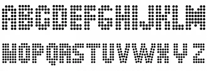 Dot Spot Schriftart Groß
