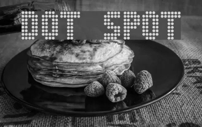 Dot Spot フォント examples