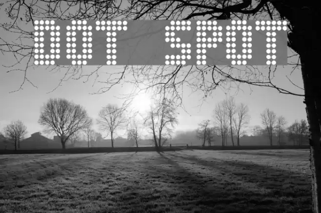 Dot Spot フォント examples