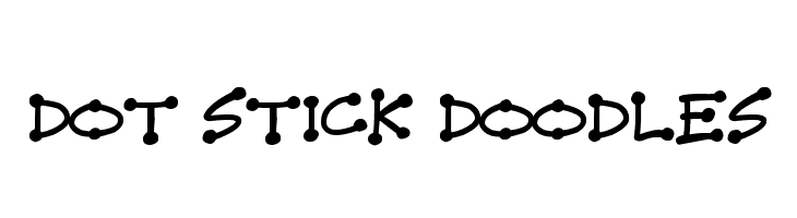Dot Stick Doodles  Free Fonts Download