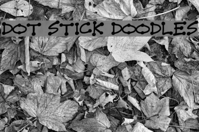 Dot Stick Doodles Font examples