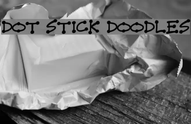 Dot Stick Doodles Font examples