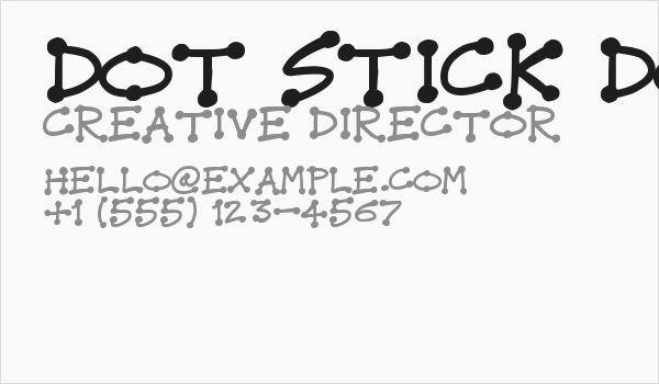 Dot Stick Doodles Business Card
