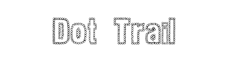 Dot Trail Font