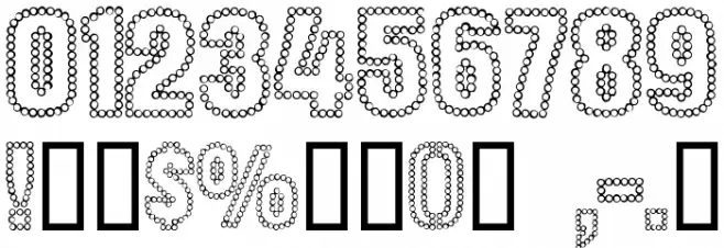 Dot Trail フォント その他の文字