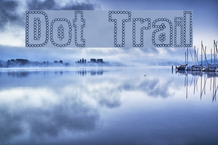 Dot Trail Font examples
