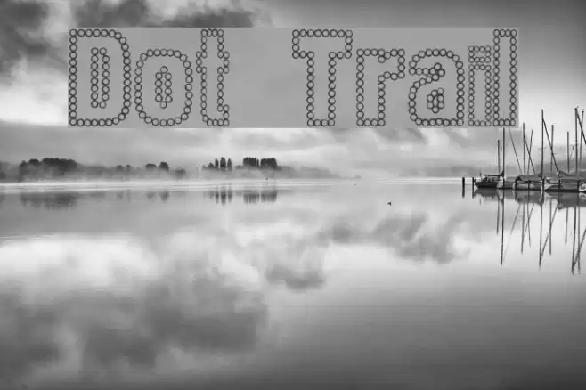 Dot Trail フォント examples