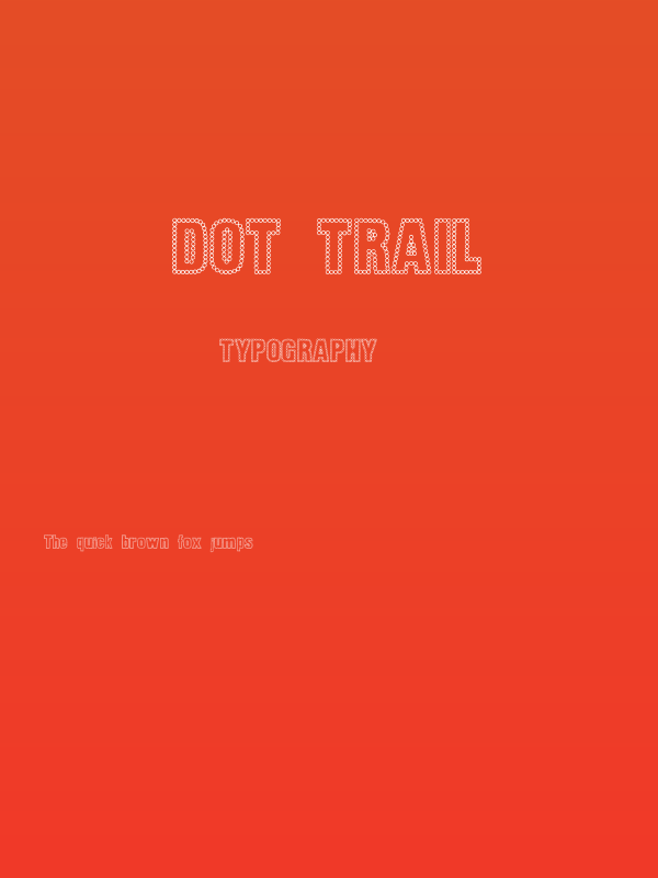 Dot Trail Poster