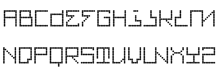 Dot Walkthru Font LOWERCASE