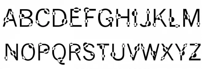 Dot Your Eyes フォント 大文字