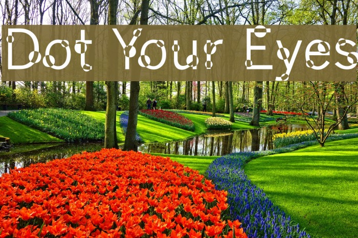 Dot Your Eyes Font examples
