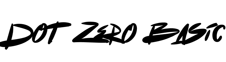 Dot Zero Basic  font caratteri gratis