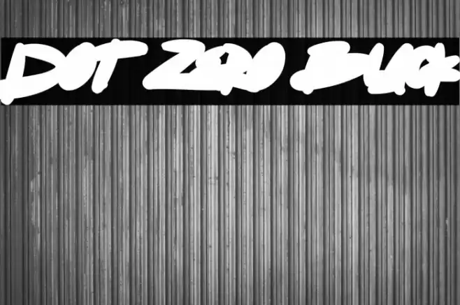 Dot Zero Black Font examples
