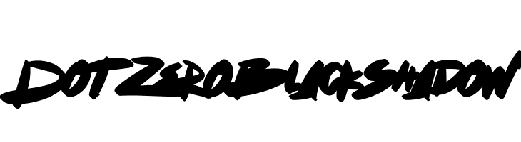 Dot Zero Blackshadow  baixar fontes gratis