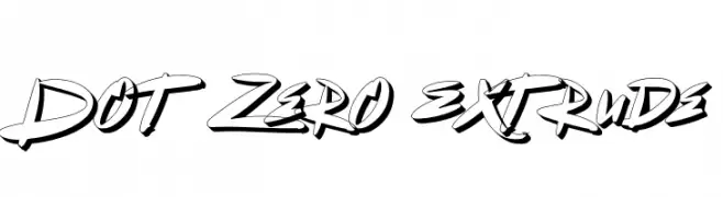 Dot Zero Extrude  baixar fontes gratis
