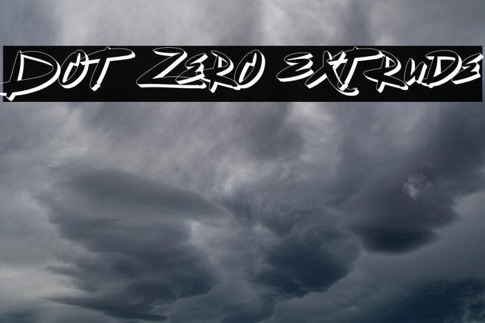 Dot Zero Extrude Example 2