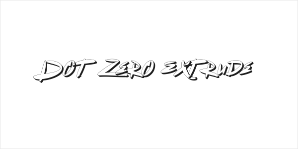 Dot Zero Extrude Logo